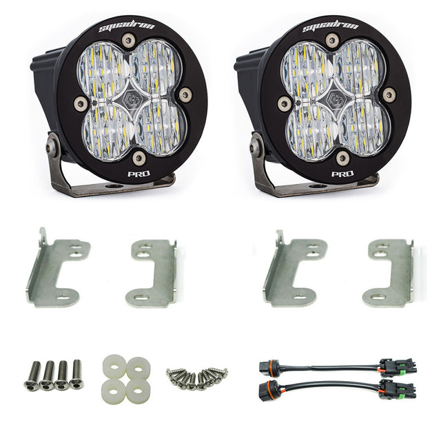 Jeep JK Squadron-R Pro Fog Pocket Light Kit Baja Designs Fog Light Kit  AXOPROS