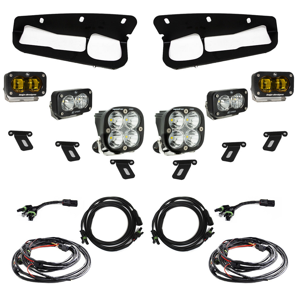 Ford Bronco S2 SAE “Pro” Fog Pocket Light Kit Baja Designs Fog Light Kit  AXOPROS