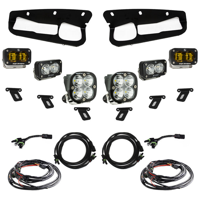 Ford Bronco S2 SAE “Pro” Fog Pocket Light Kit Baja Designs Fog Light Kit  AXOPROS