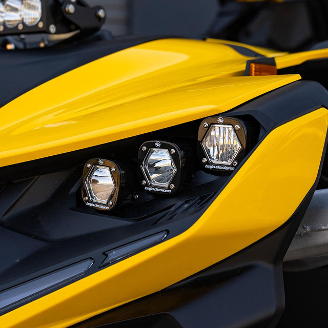 Can-Am Maverick R Triple S1 Headlight Kit Baja Designs Headlight Conversion Kit  AXOPROS