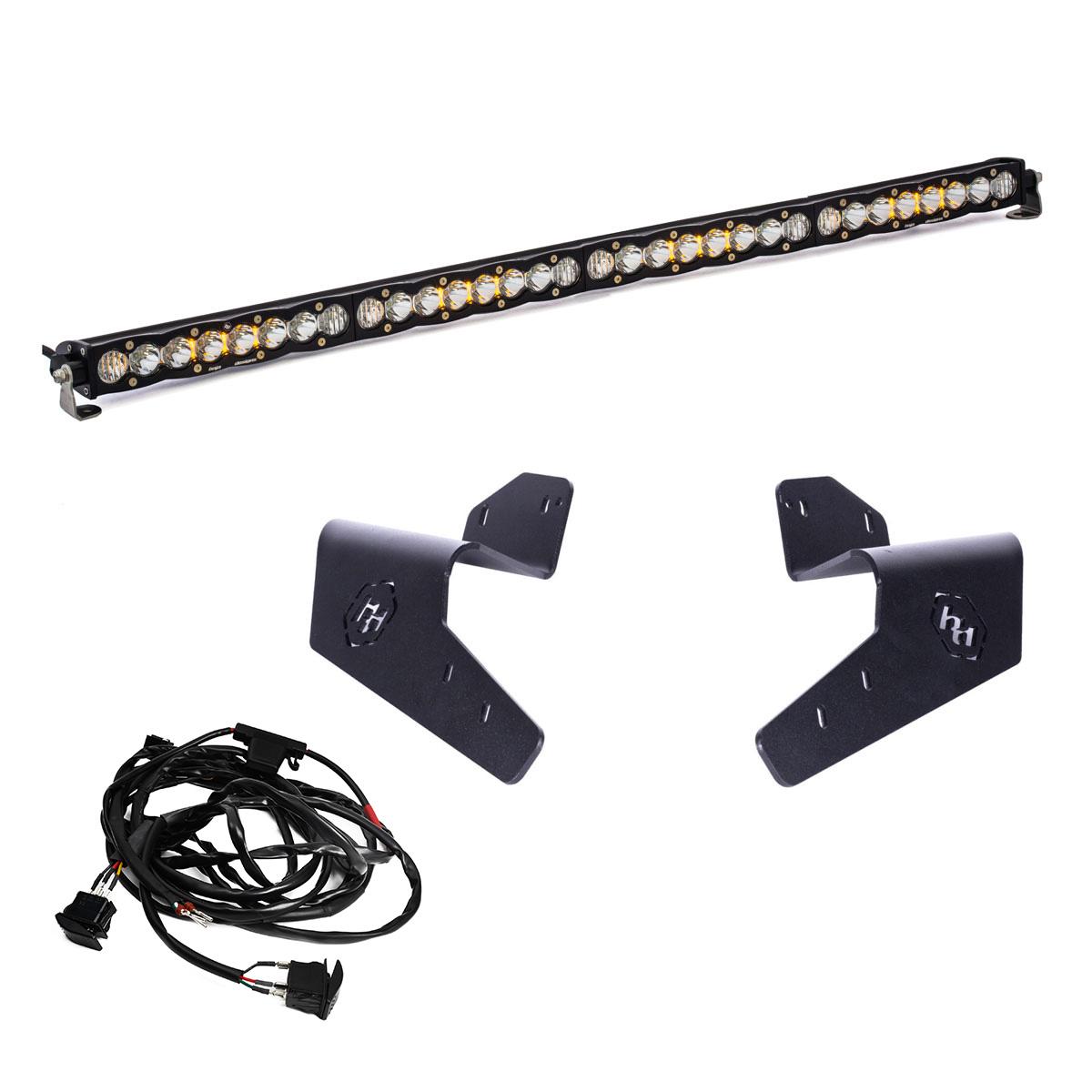Can-Am Maverick R 40" S8 Roof Mount Kit Baja Designs Headlight Conversion Kit  AXOPROS