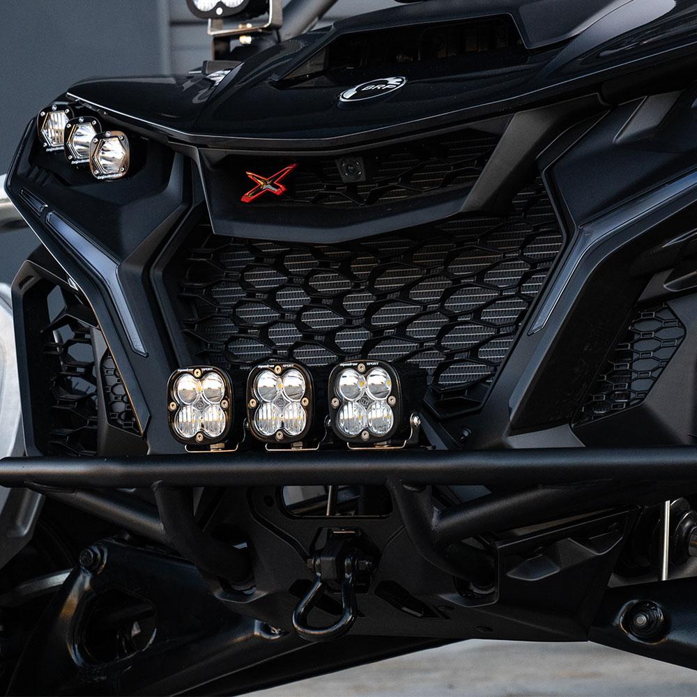 Can-Am Maverick R Pre-Runner Bumper Light Kits Baja Designs Auxiliary Light  AXOPROS