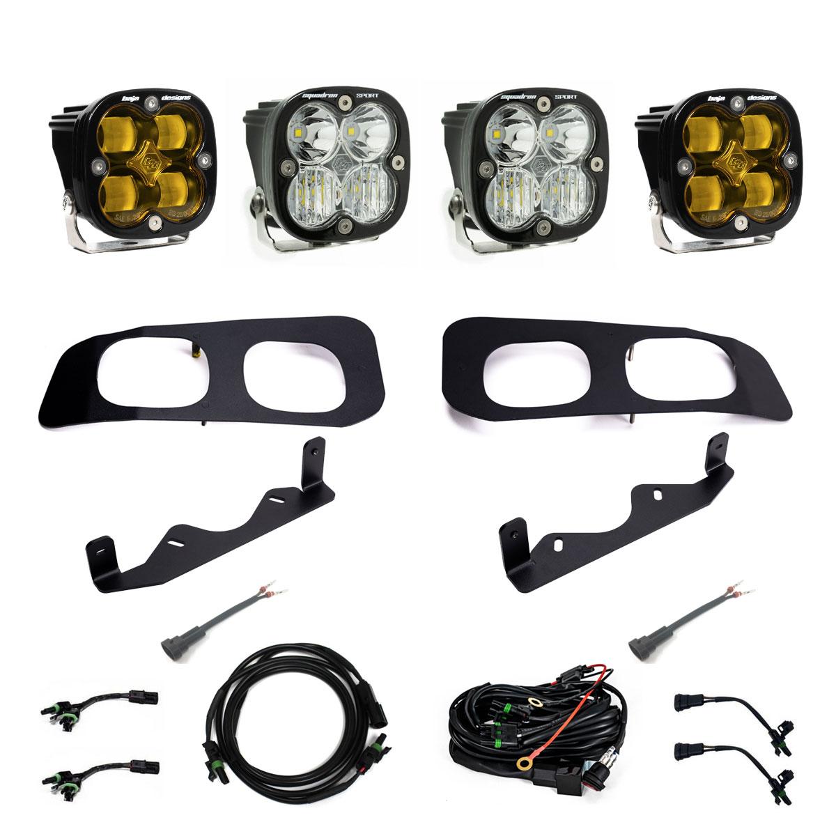 Squadron SAE/Squadron Sport Dual Fog Pocket Light Kit Baja Designs Fog Light Kit  AXOPROS