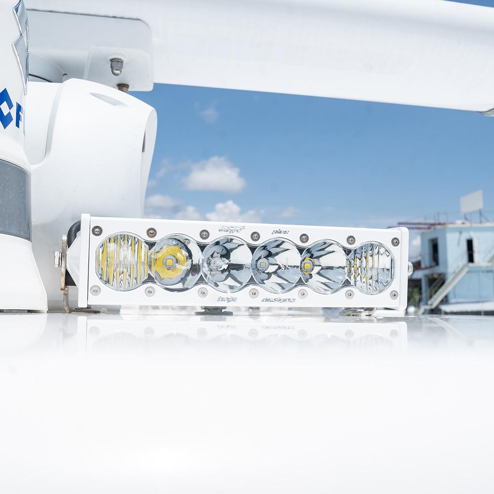 OnX6+ White Straight LED Light Bar Baja Designs Light Bar  AXOPROS