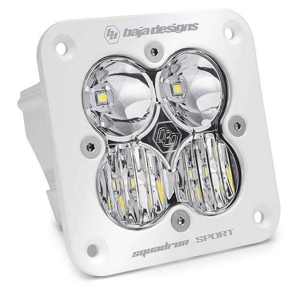 Squadron Sport White Flush Mount LED Auxiliary Light Pod Baja Designs Auxiliary Light  AXOPROS