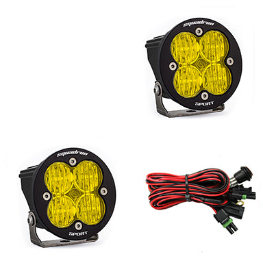 Squadron-R Sport Black LED Auxiliary Light Pod Pair Baja Designs Auxiliary Light  AXOPROS