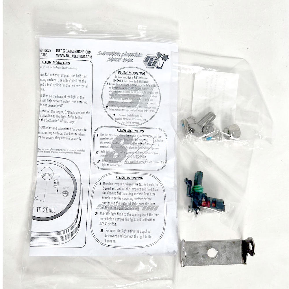 Squadron/S2 Series Parts Bag Baja Designs Auxiliary Light Mounting Bracket Hardware Kit  AXOPROS
