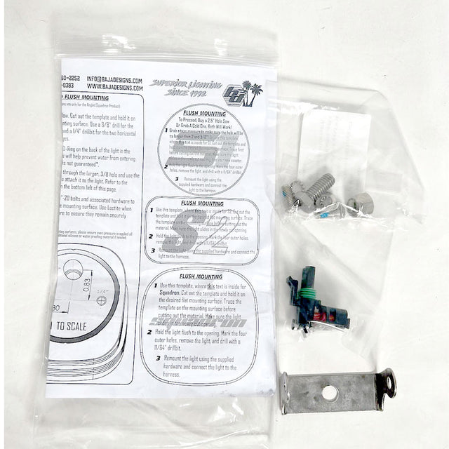 Squadron/S2 Series Parts Bag Baja Designs Auxiliary Light Mounting Bracket Hardware Kit  AXOPROS