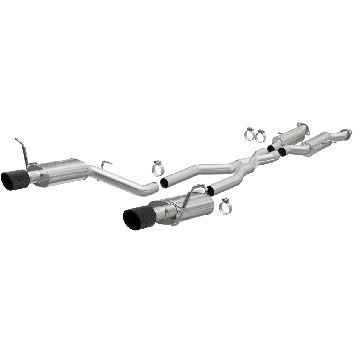 NEO Series Carbon Fiber Tips Cat-Back System MagnaFlow Exhaust Products Exhaust System Kit  AXOPROS