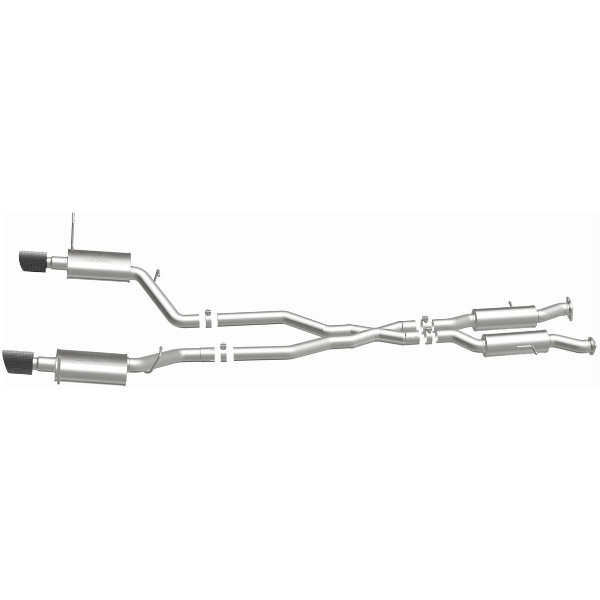 NEO Series Carbon Fiber Tips Cat-Back System MagnaFlow Exhaust Products Exhaust System Kit  AXOPROS