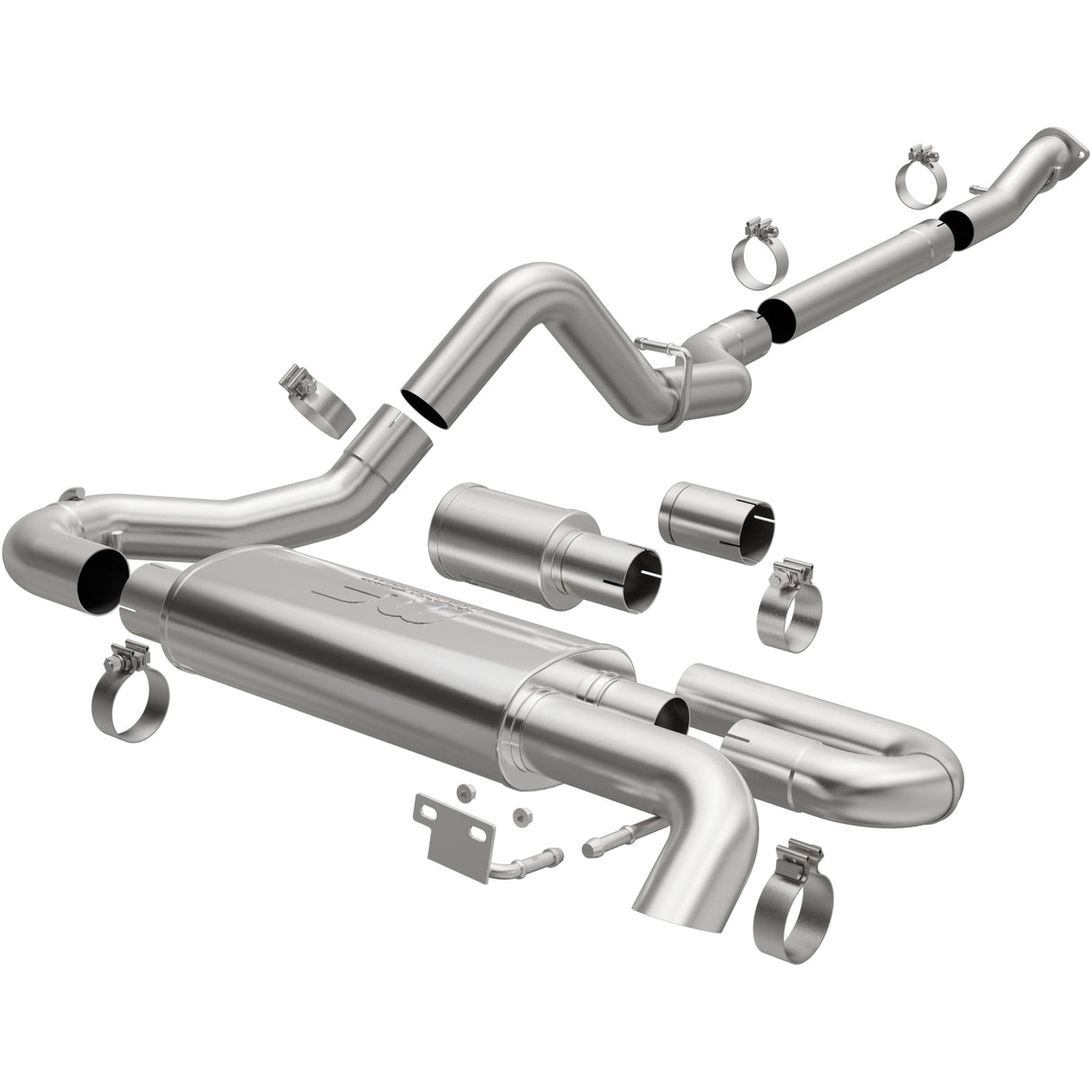 Overland Series Stainless Cat-Back System MagnaFlow Exhaust Products Exhaust System Kit  AXOPROS