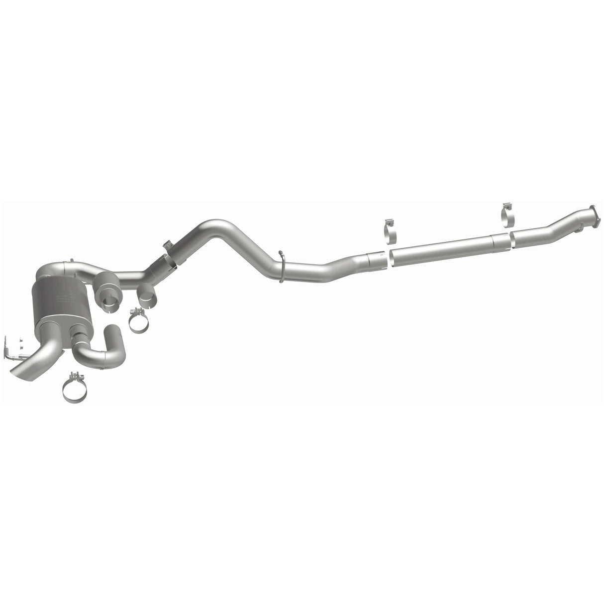 Overland Series Stainless Cat-Back System MagnaFlow Exhaust Products Exhaust System Kit  AXOPROS