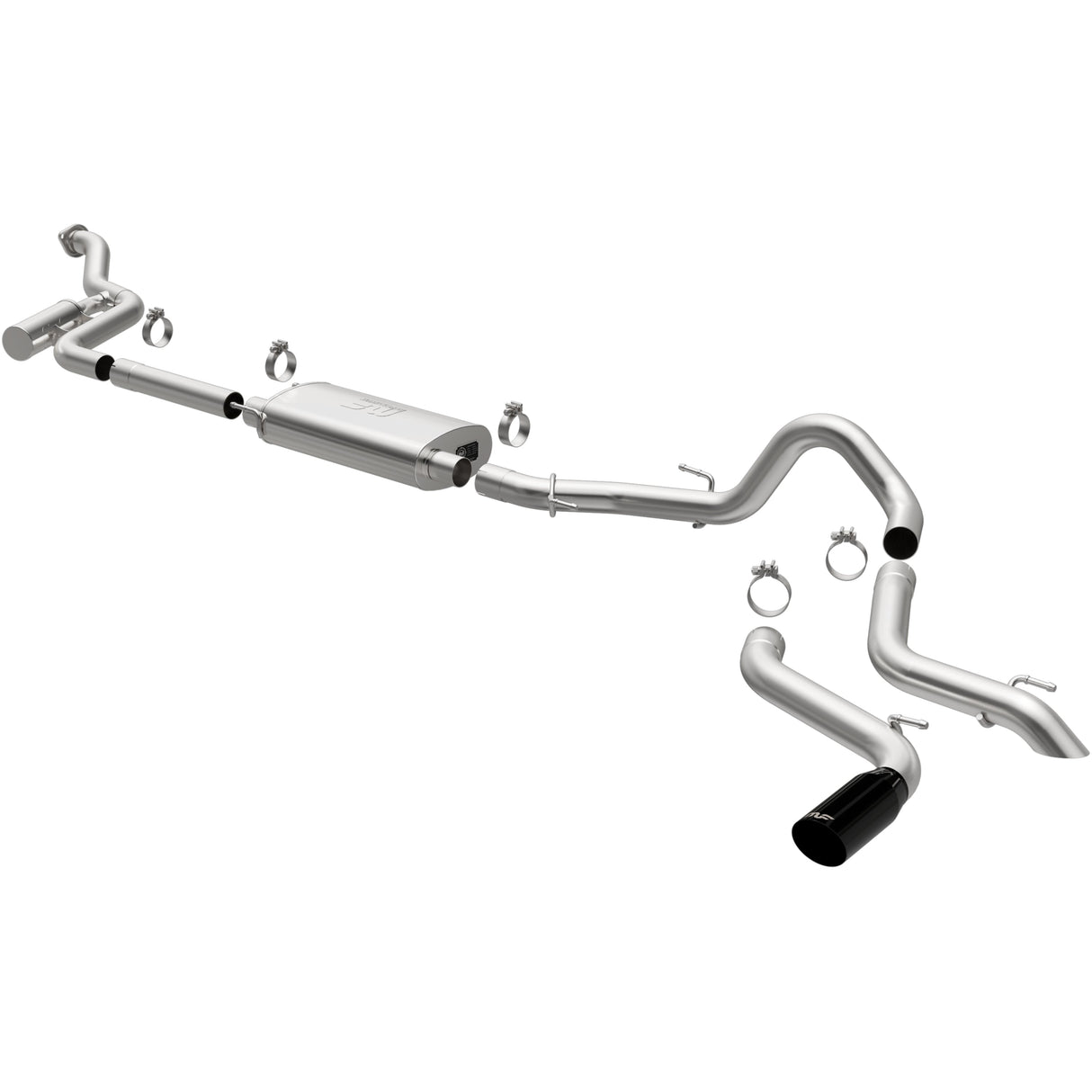 Overland Series Stainless Cat-Back System MagnaFlow Exhaust Products Exhaust System Kit  AXOPROS