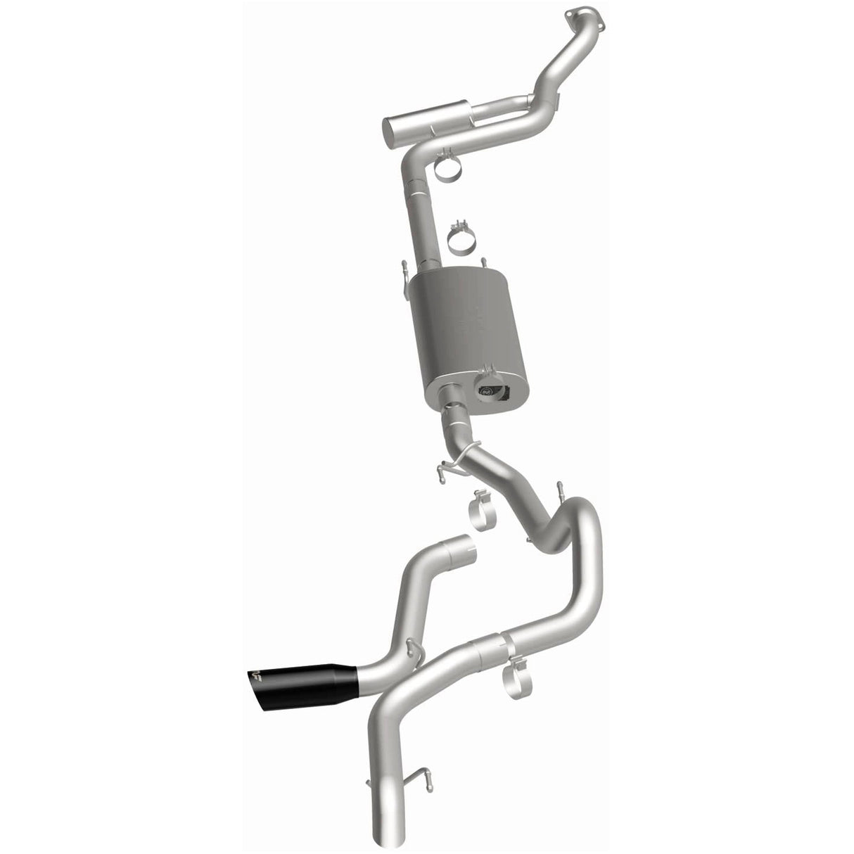 Overland Series Stainless Cat-Back System MagnaFlow Exhaust Products Exhaust System Kit  AXOPROS