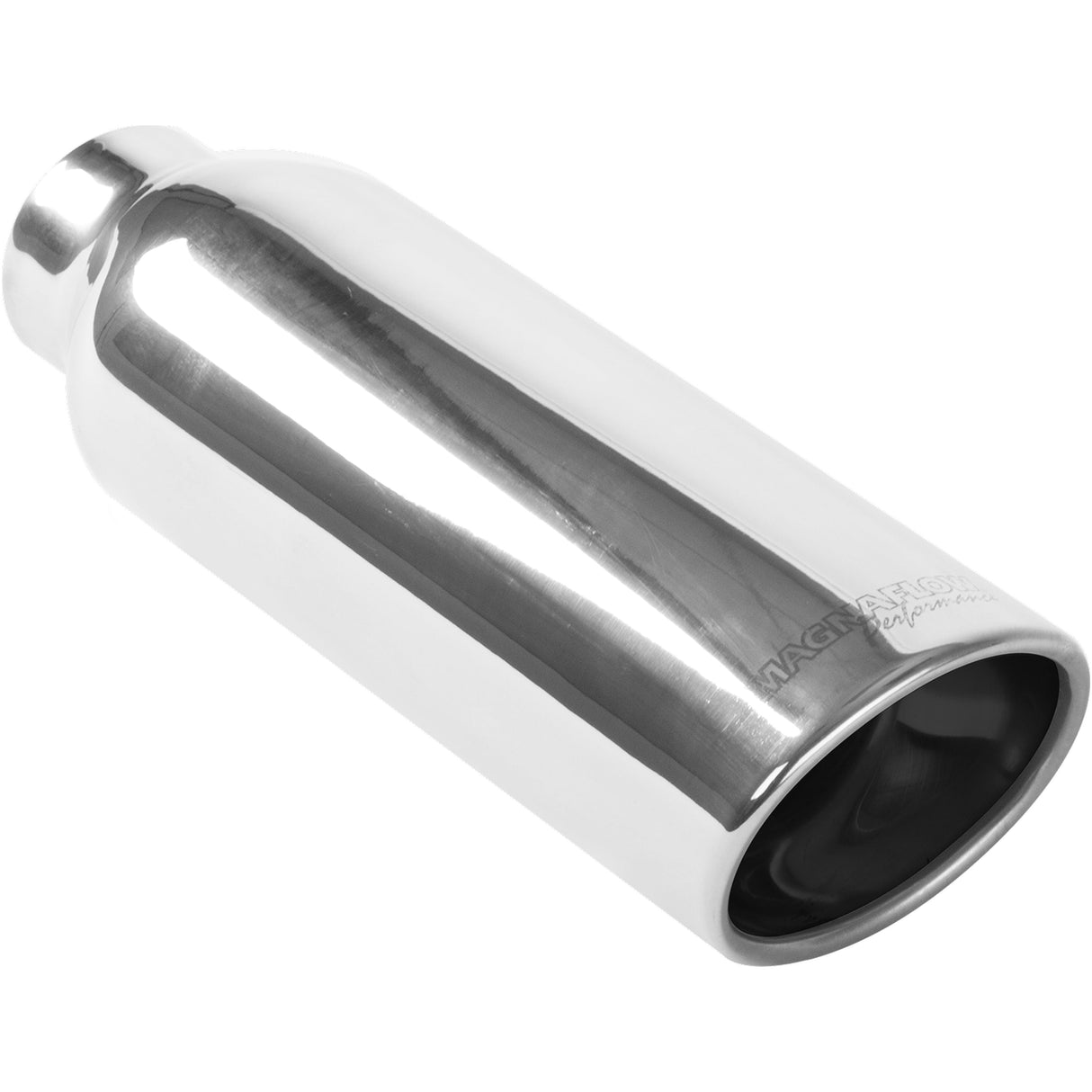 Single Exhaust Tip - 2.25in. Inlet/3.5 X 4.25in. Outlet MagnaFlow Exhaust Products Exhaust Tail Pipe Tip  AXOPROS