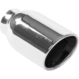 Single Exhaust Tip - 2.25in. Inlet/4in. Outlet MagnaFlow Exhaust Products Exhaust Tail Pipe Tip  AXOPROS
