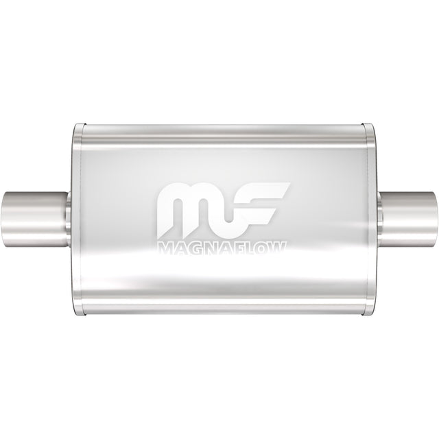 Straight-Through Performance Muffler; 1.75in. Center/Center; 3.5x14x7 Body MagnaFlow Exhaust Products Exhaust Muffler  AXOPROS