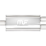 Straight-Through Performance Muffler; 2.25/2in. Center/Dual; 5x14x8 Body MagnaFlow Exhaust Products Exhaust Muffler  AXOPROS