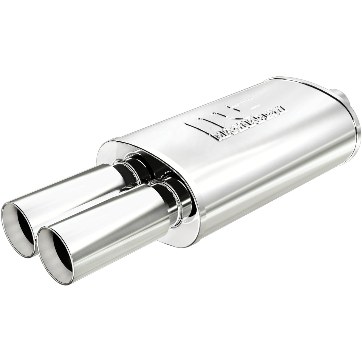 Straight-Through Performance Muffler; 2.25/3.125in. Center/Dual; 5x14x8 Body MagnaFlow Exhaust Products Exhaust Muffler  AXOPROS