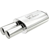 Straight-Through Performance Muffler; 2.25/3.125in. Center/Dual; 5x14x8 Body MagnaFlow Exhaust Products Exhaust Muffler  AXOPROS