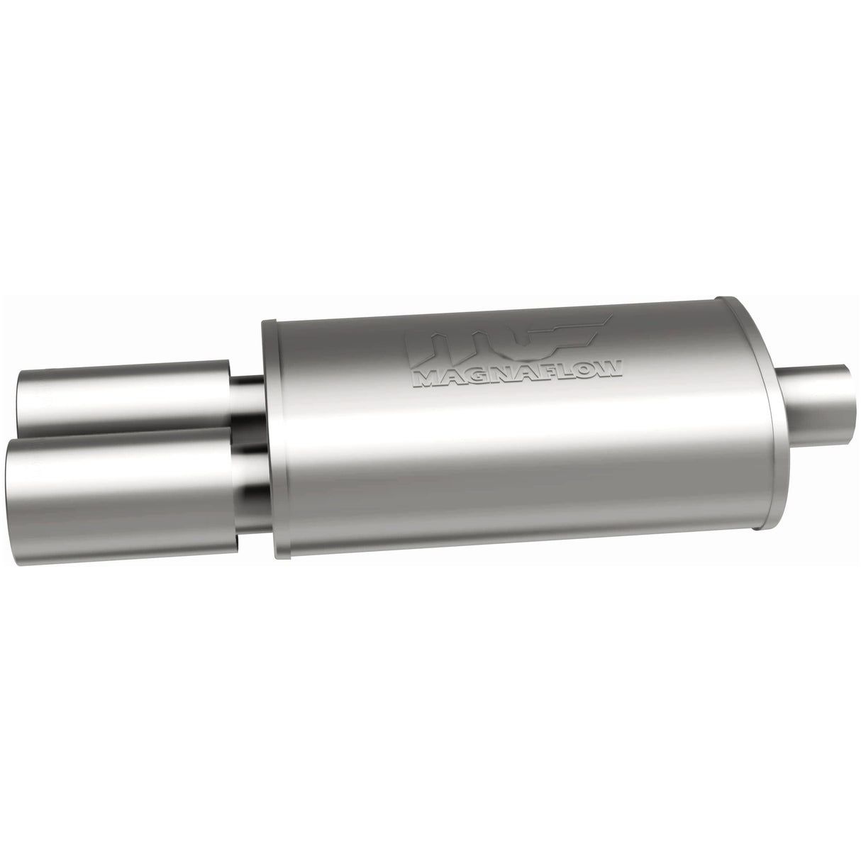 Straight-Through Performance Muffler; 2.25/3.5in. Center/Dual; 5x14x8 Body MagnaFlow Exhaust Products Exhaust Muffler  AXOPROS