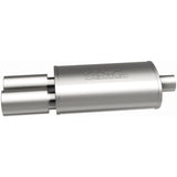 Straight-Through Performance Muffler; 2.25/3.5in. Center/Dual; 5x14x8 Body MagnaFlow Exhaust Products Exhaust Muffler  AXOPROS