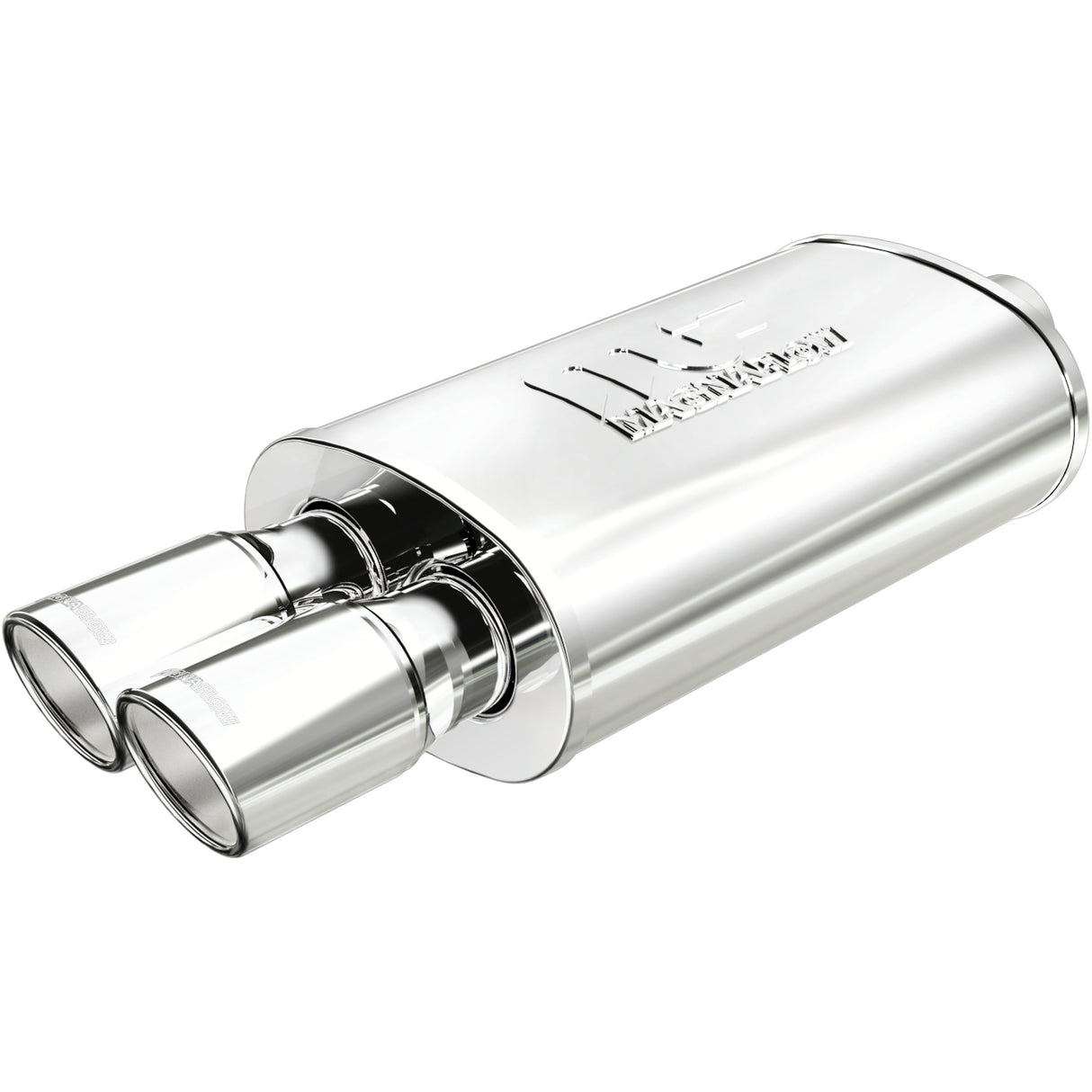 Straight-Through Performance Muffler; 2.25/3in. Center/Dual; 5x14x8 Body MagnaFlow Exhaust Products Exhaust Muffler  AXOPROS