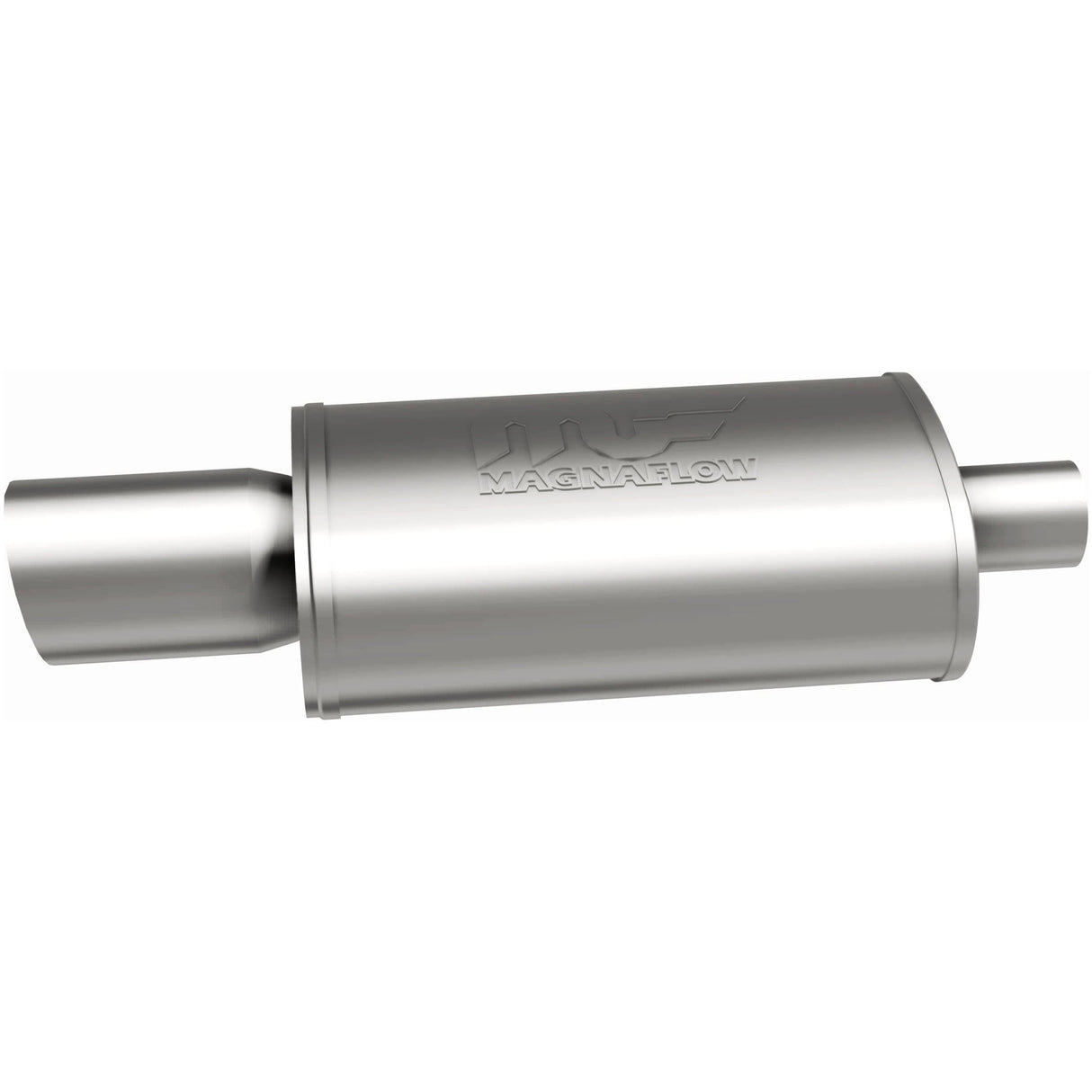 Straight-Through Performance Muffler; 2.25/4in. Center/Center; 5x14x8 Body MagnaFlow Exhaust Products Exhaust Muffler  AXOPROS