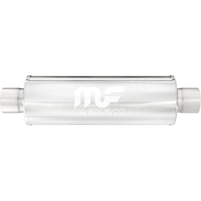 Straight-Through Performance Muffler; 2.25in. Center/Center; 4x14x4 Body MagnaFlow Exhaust Products Exhaust Muffler  AXOPROS