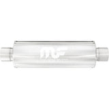 Straight-Through Performance Muffler; 2.5in. Center/Center; 4x18x4 Body MagnaFlow Exhaust Products Exhaust Muffler  AXOPROS