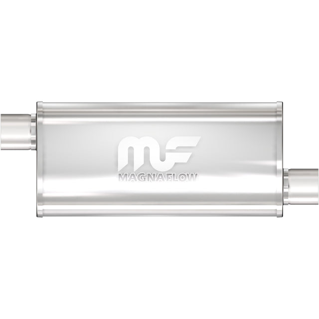 Straight-Through Performance Muffler; 2.5in. Offset/Offset; 5x24x8 Body MagnaFlow Exhaust Products Exhaust Muffler  AXOPROS