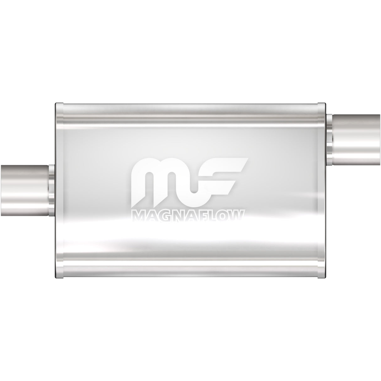Straight-Through Performance Muffler; 2in. Offset/Center; 3.5x14x7 Body MagnaFlow Exhaust Products Exhaust Muffler  AXOPROS