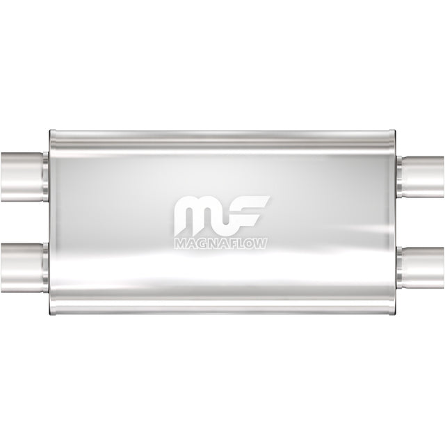 Straight-Through Performance Muffler; 3/2.5in. Dual/Dual; 5x22x11 Body MagnaFlow Exhaust Products Exhaust Muffler  AXOPROS