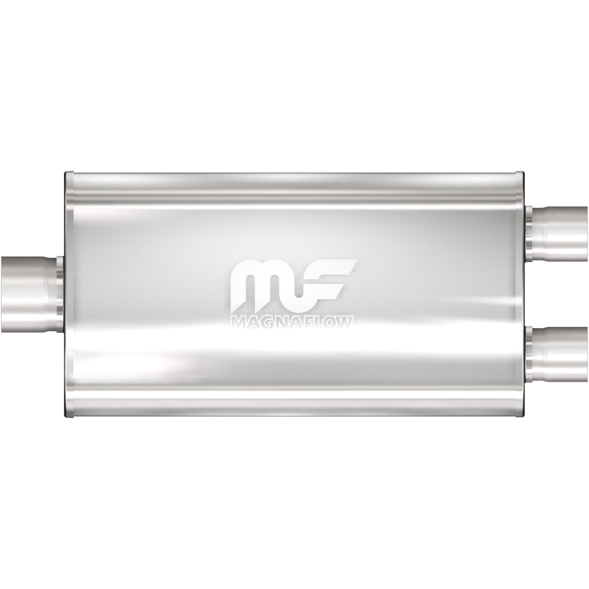 Straight-Through Performance Muffler; 3in. Center/Dual; 5x22x11 Body MagnaFlow Exhaust Products Exhaust Muffler  AXOPROS