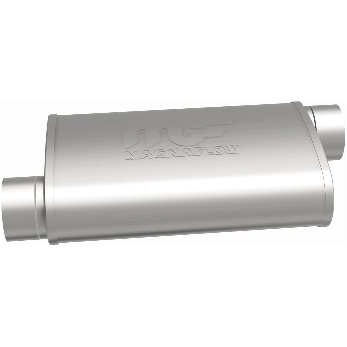Straight-Through Performance Muffler; 3in. Offset/Offset; 4x14x9 Body MagnaFlow Exhaust Products Exhaust Muffler  AXOPROS