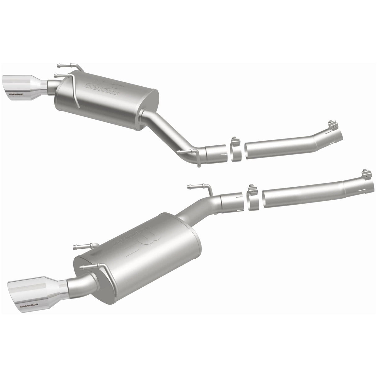 Street Series Stainless Axle-Back System MagnaFlow Exhaust Products Exhaust System Kit  AXOPROS