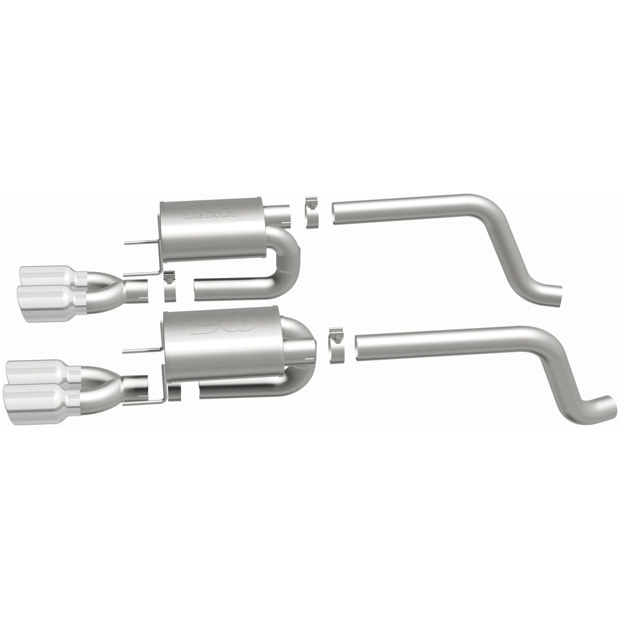 Street Series Stainless Axle-Back System MagnaFlow Exhaust Products Exhaust System Kit  AXOPROS