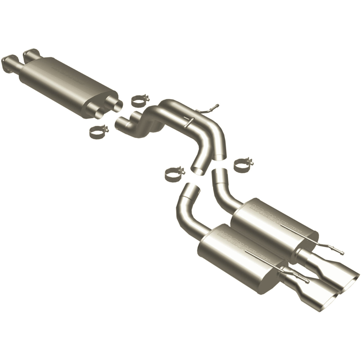Street Series Stainless Cat-Back System MagnaFlow Exhaust Products Exhaust System Kit  AXOPROS