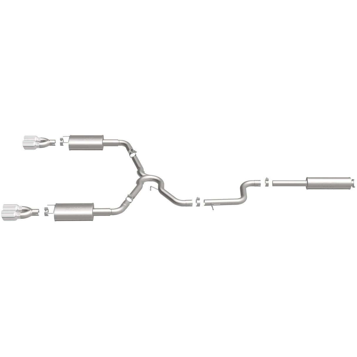 Street Series Stainless Cat-Back System MagnaFlow Exhaust Products Exhaust System Kit  AXOPROS