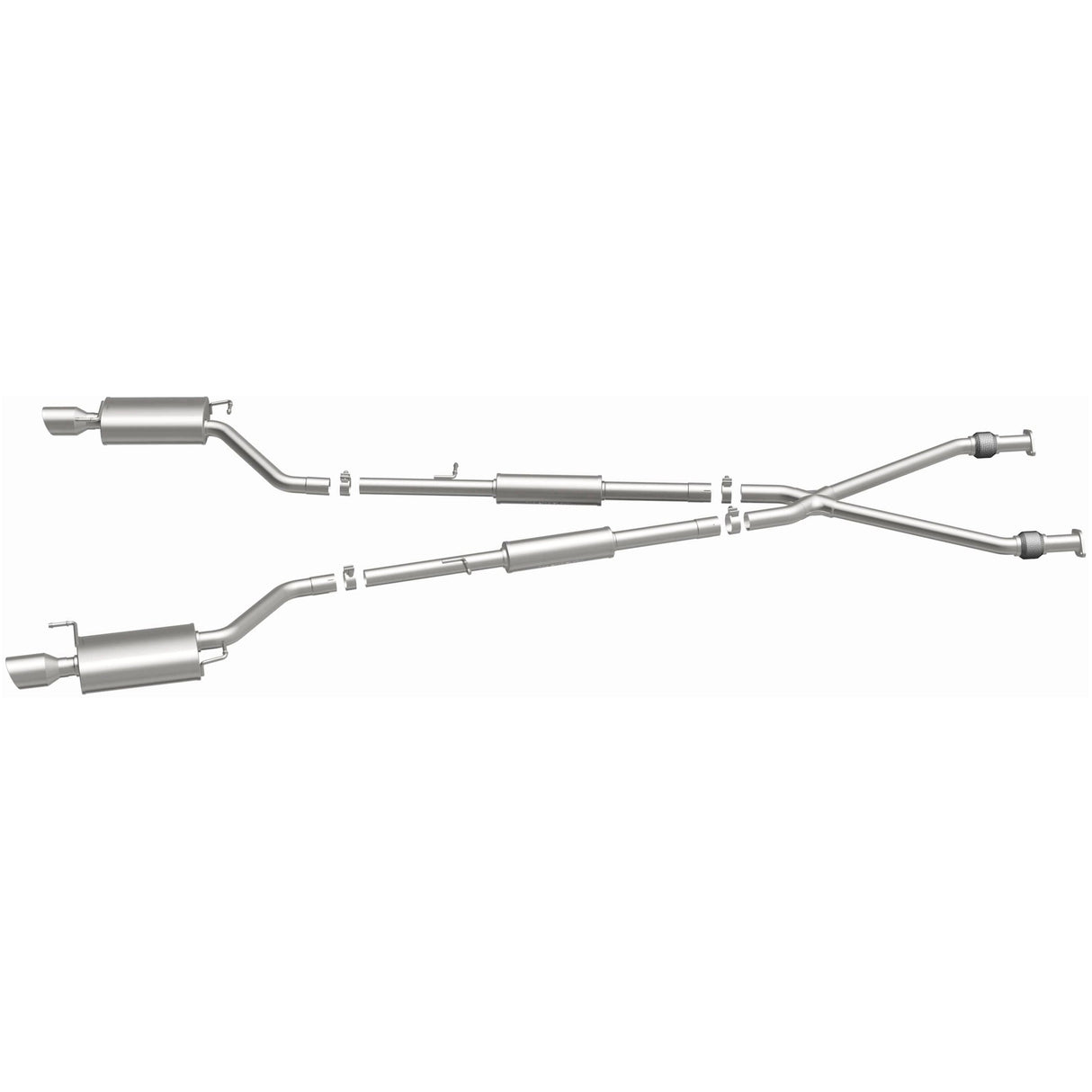 Street Series Stainless Cat-Back System MagnaFlow Exhaust Products Exhaust System Kit  AXOPROS