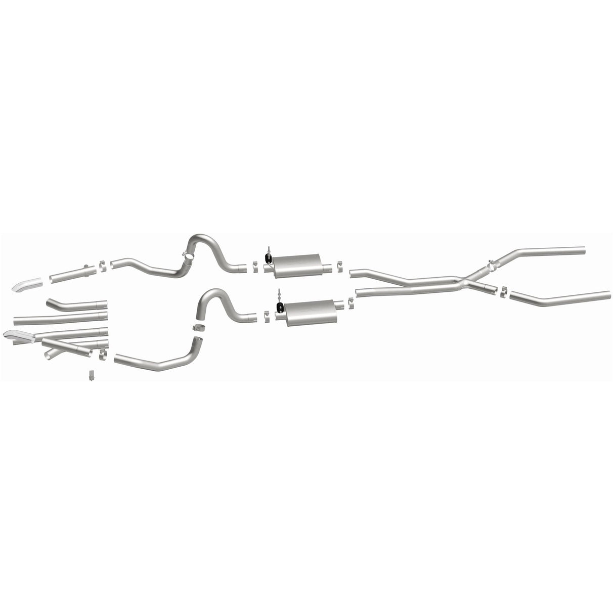 Street Series Stainless Crossmember-Back System MagnaFlow Exhaust Products Exhaust System Kit  AXOPROS