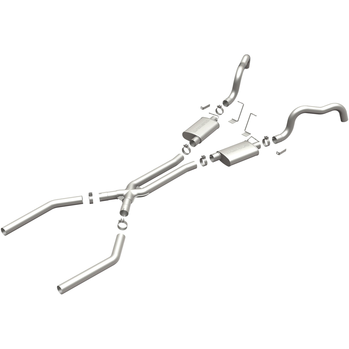 Street Series Stainless Crossmember-Back System MagnaFlow Exhaust Products Exhaust System Kit  AXOPROS