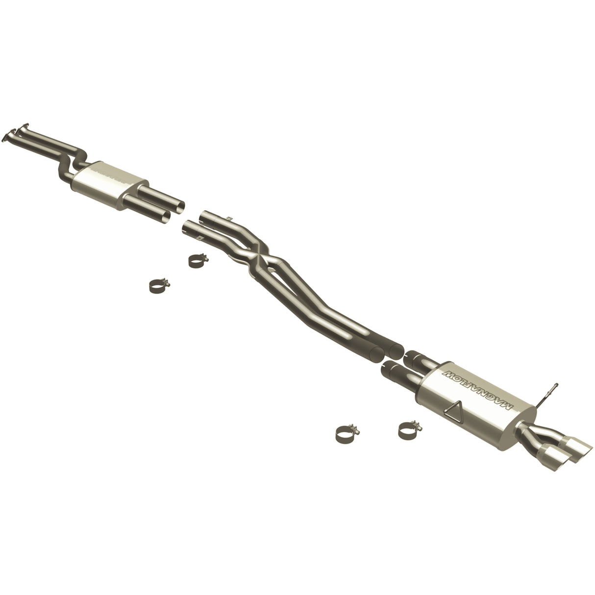 Touring Series Stainless Cat-Back System MagnaFlow Exhaust Products Exhaust System Kit  AXOPROS