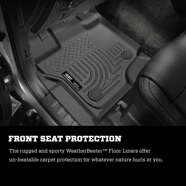 Husky Weatherbeater Front & 2nd Seat Floor Liners (Footwell Coverage) 98333 Husky Liners Floor Liner  AXOPROS