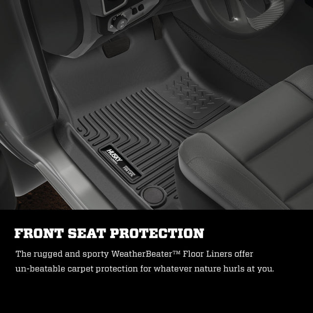 Husky Weatherbeater Front & 2nd Seat Floor Liners 99001 Husky Liners Floor Liner  AXOPROS