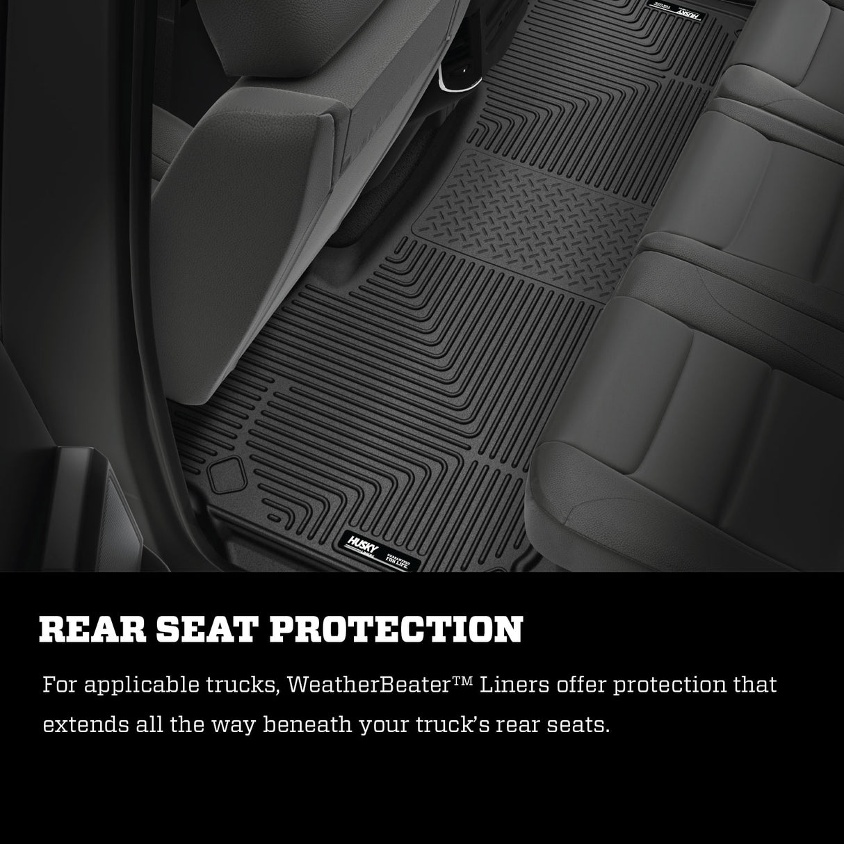 Husky Weatherbeater Front & 2nd Seat Floor Liners 94001 Husky Liners Floor Liner  AXOPROS