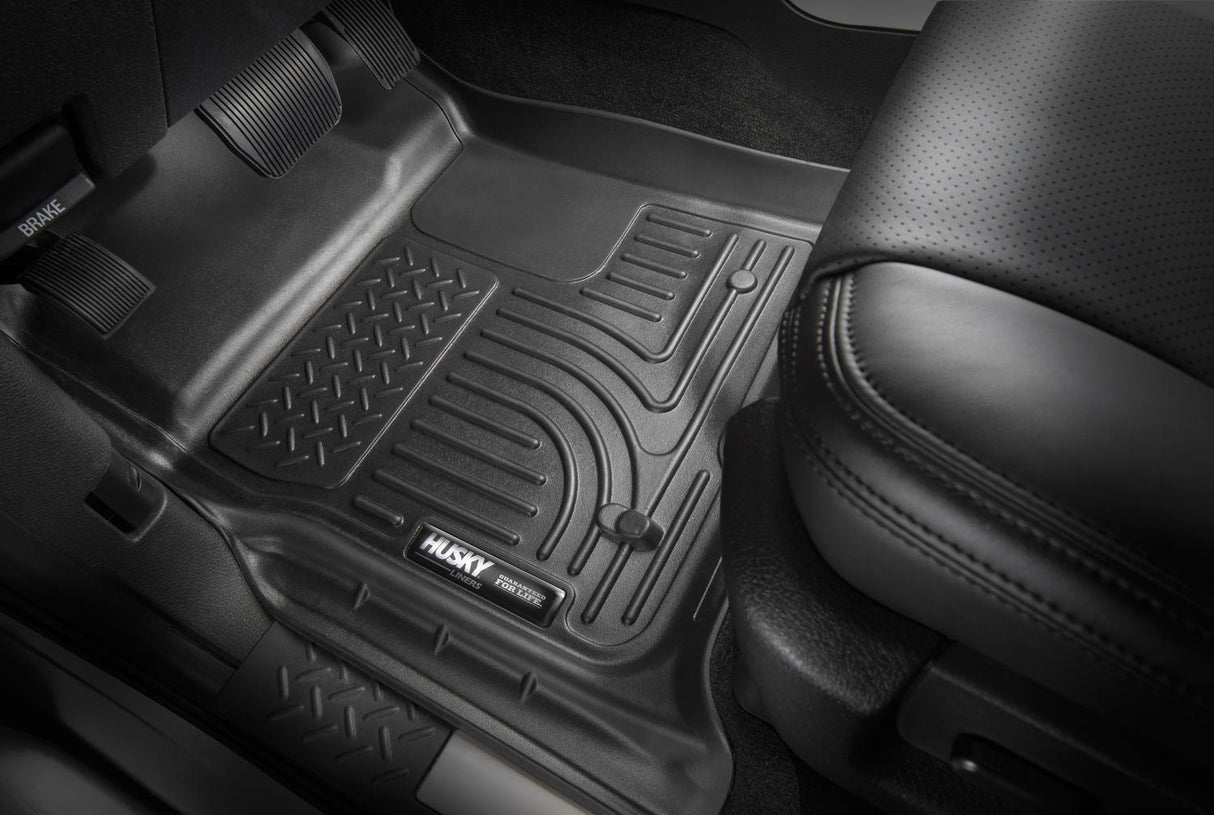 Husky Weatherbeater Front & 2nd Seat Floor Liners 95761 Husky Liners Floor Liner  AXOPROS