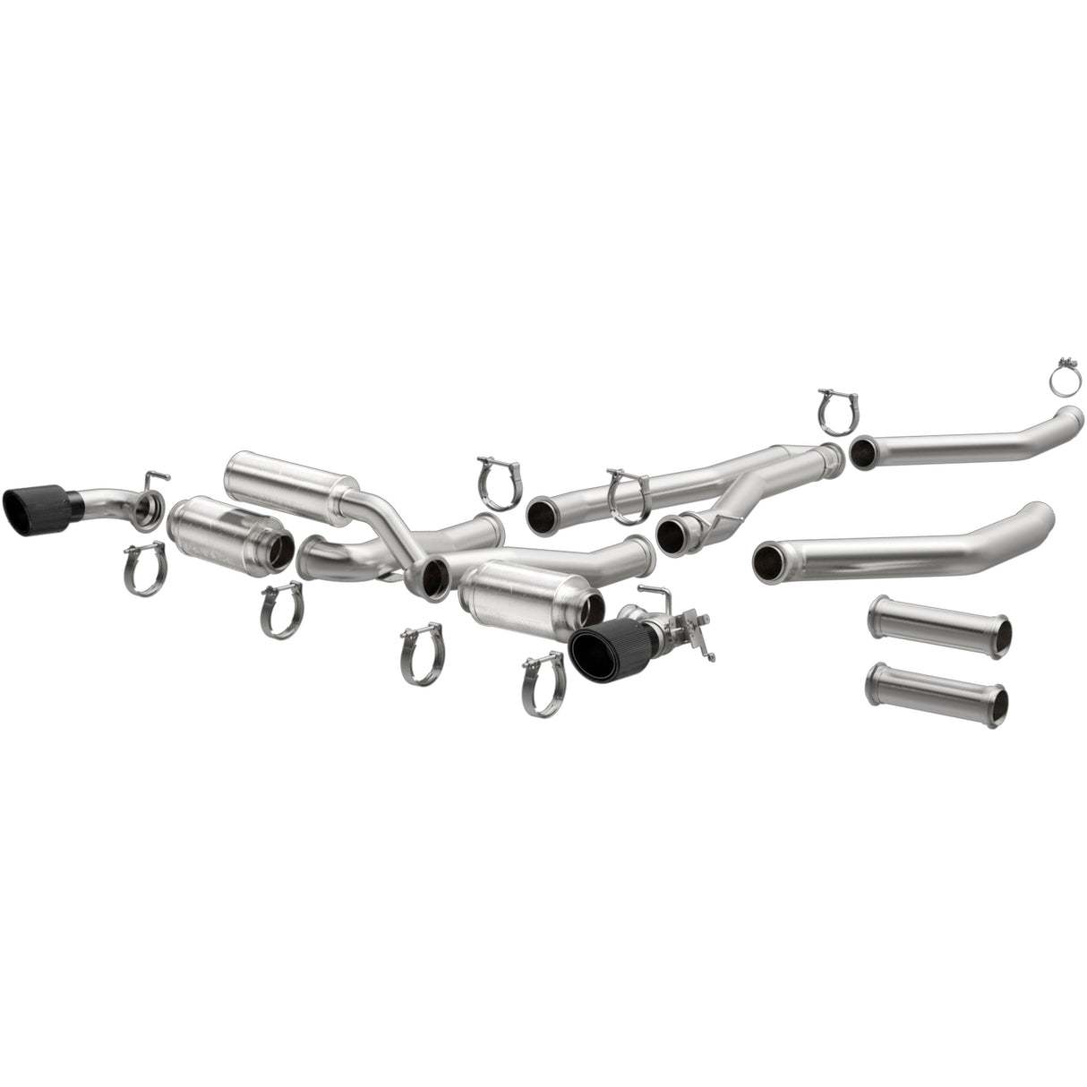XMOD Series Carbon Fiber Tips Cat-Back System MagnaFlow Exhaust Products Exhaust System Kit  AXOPROS
