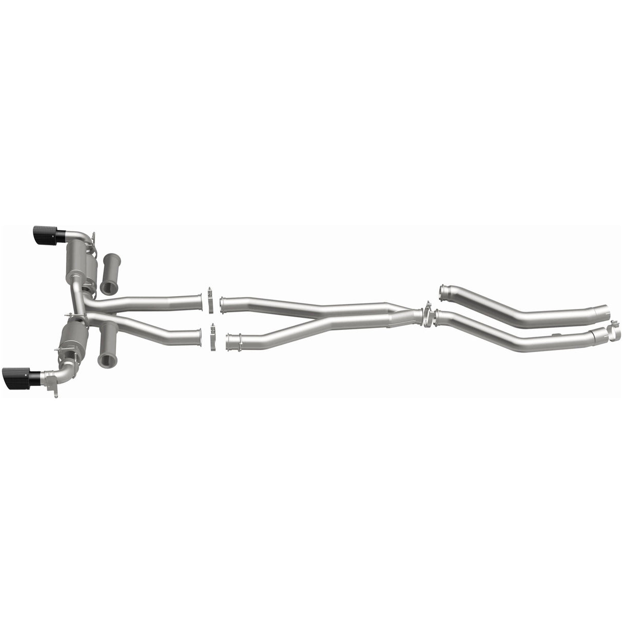 XMOD Series Carbon Fiber Tips Cat-Back System MagnaFlow Exhaust Products Exhaust System Kit  AXOPROS