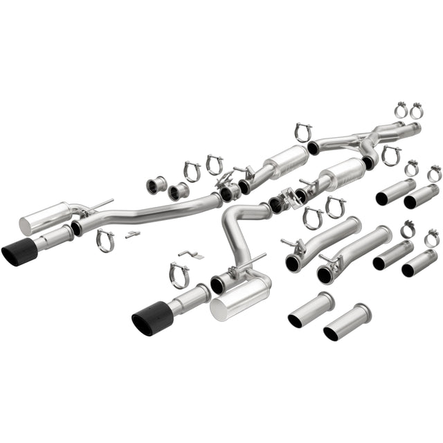 XMOD Series Carbon Fiber Tips Cat-Back System MagnaFlow Exhaust Products Exhaust System Kit  AXOPROS